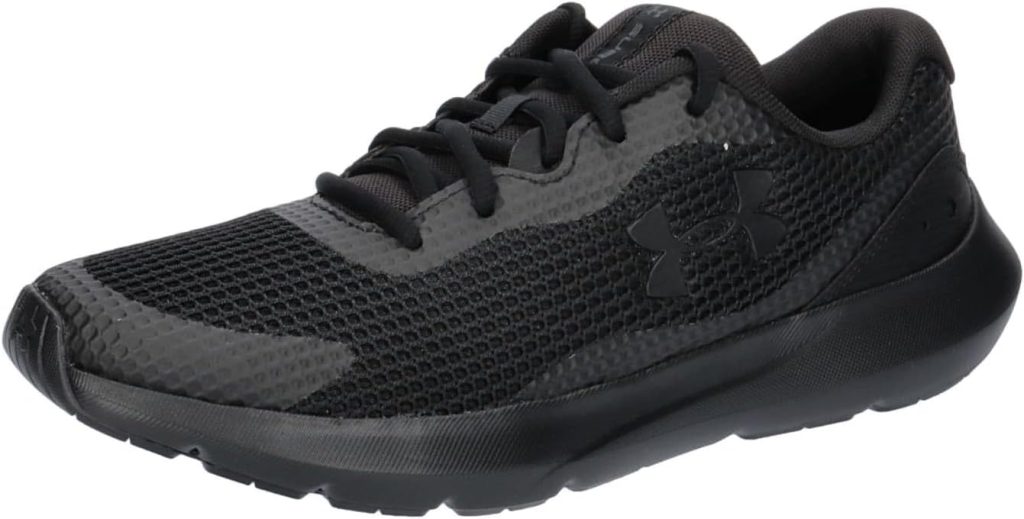 Under Armour UA Surge 3 Men's Laced Shoes, Black / Black / Black, Size 44.5 EU