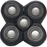 ⁦5 Head Shaver Heads, 2PCS Shaver Blade Heads Shaver Replacement for Electric Razor Shaving Bald Tool, Head and Face Electric Razor Shaver Head, Not Fit for Remington Razors and Skull Rotary Razors⁩ - الصورة ⁦8⁩