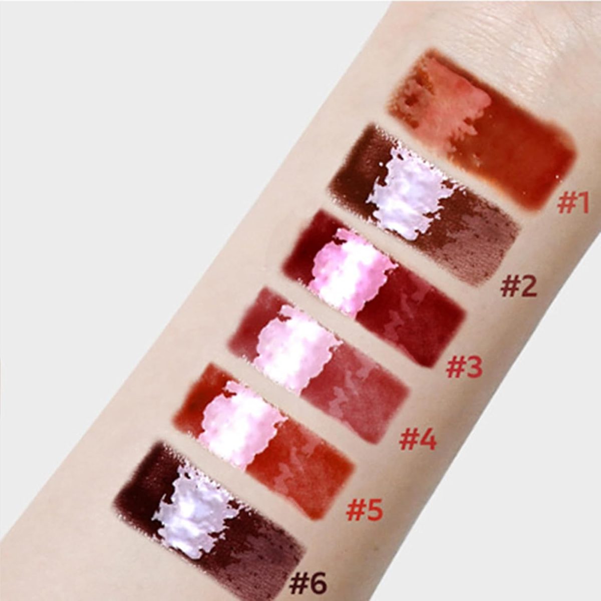 ⁦Lip Glaze - 4.7ml x Tinted Lipstick,Non-Sticky Nourishing Lipstick, Makeup Set for Travel Dating Wedding Commuting⁩ - الصورة ⁦4⁩