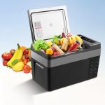 ⁦QBNZAXC Mini fridge 25L Refrigerator Freezer Mini Fridge Electric Cooler Warmer Box For Camping Travel Home Office Fridge⁩ - الصورة ⁦3⁩