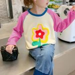 ⁦L&Wen Girls Crewneck Raglan Long Sleeves T-shirt⁩ - الصورة ⁦2⁩