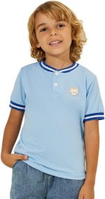 STYLI Boys Cartoon Patch Detail Polo T-Shirt