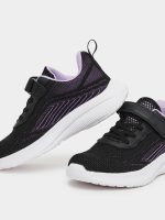 ⁦Styli Boys Boys Black Sneakers With Hook And Loop⁩ - الصورة ⁦3⁩