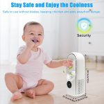 ⁦Bladeless Fan, Yakiter Portable Fan with 6 Speeds, Small Personal Cooling Fan with Humidifier with LED Light, USB Multifunctional Timing Conditioning Fan Quiet Table Fan for Home, Office (White)⁩ - الصورة ⁦6⁩
