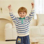 ⁦L&Wen Boys Long Sleeve Polo Shirt⁩ - الصورة ⁦3⁩