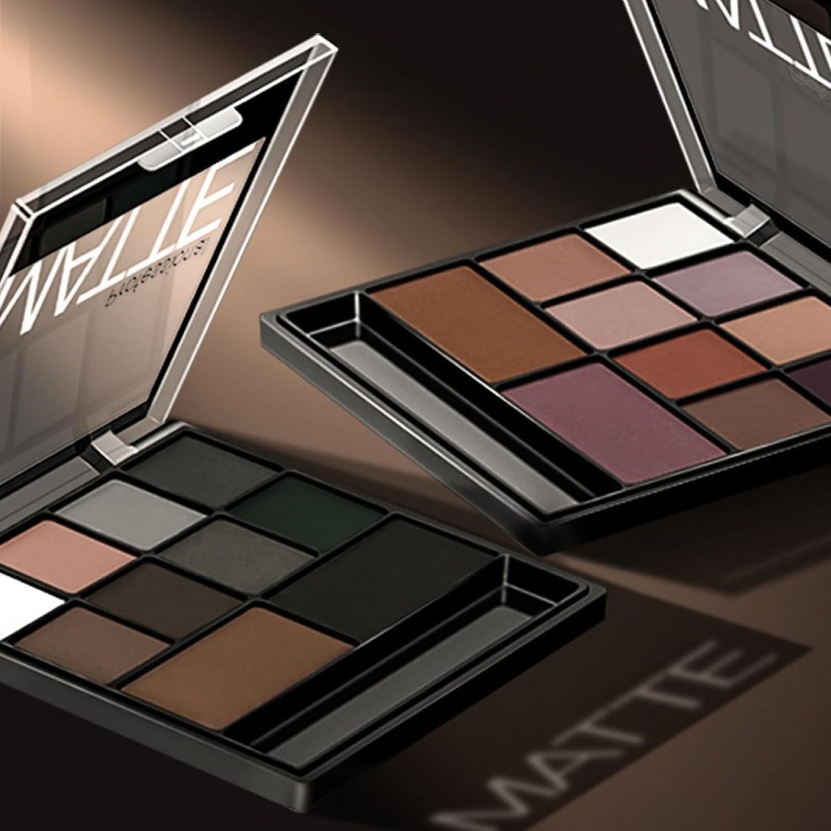 ⁦Paporich Eyeshadow, Matte Eye Shadow Pallets, Professional Highly Pigmented Black Eyeshadow Makeup Palette, Waterproof Eyeshadow With Dual-Ended Applicator Brush for Women.⁩ - الصورة ⁦7⁩