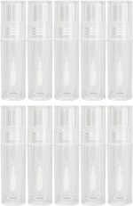Refillable Lip Glaze Bottle, 10 Pack Clear Empty Lip Gloss Tube Leakproof Clear Plastic Small Travel Lip Cosmetics