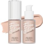 KASTWAVE Foundation Makeup, Durable Waterproof Soft Matte Liquid Foundation, Oil Control Concealer Cream Full Coverage Foundation. (102 Nude, 40 ml)