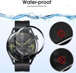 ⁦[Upgraded] 3 Pack PMMA 3D Screen Protector Compatible With Huawei Watch GT3 Pro 46 mm, Anti-Scratch for GT 3 Pro (Huawei GT3 Pro)⁩ - الصورة ⁦5⁩
