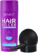 ALIVER Hair Building Fibers for Women(black 27.5Hair Gap Filler with Fibre Hair Powder Spray, Scalp Cover,Hair Powder for Women, Hair Fibres for Thinning Hair,Thicker Fuller for Hair Loss