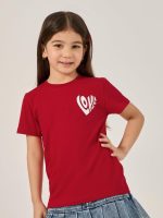 ⁦Styli Girls Graphic Print Short Sleeve T-Shirt⁩ - الصورة ⁦4⁩