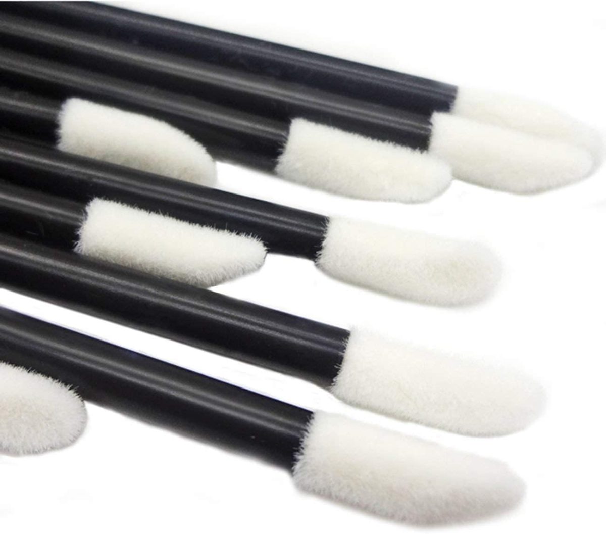 ⁦GoWorth 200Pcs/Set Disposable Lip Brushes Make Up Brush Lipstick Lip Gloss Wands Applicator Tool Makeup Beauty Tool Kits⁩ - الصورة ⁦3⁩