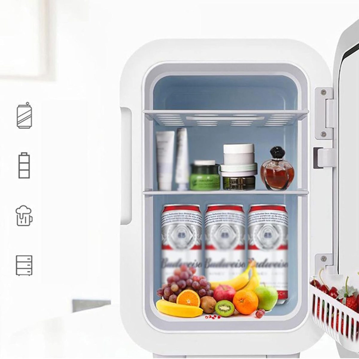 ⁦Avcbno Compact refrigerator الثلاجة المحمولة الثلاجة الكهربائية الصامتة برودة ثلاجات مضغوطة للسيارات المنزل المطبخ التخييم⁩ - الصورة ⁦2⁩