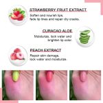 ⁦BINGBRUSH Peach Color Changing Lipstick Queen,Moisturizer Long Lasting Lip Care Lip Balm Magic Lip Gloss (3pc-01#Avocado+02#Strawberry+09#Peach, 3 Count (Pack of 1))⁩ - الصورة ⁦2⁩