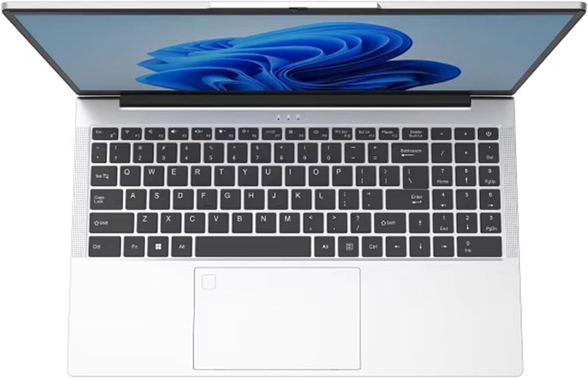 ⁦Huitbat TK-H10 Laptop Intel Core i3-1025G1, 16GB RAM, 512GB SSD Storage, 15.6" FHD 1920 x 1080 IPS, Intel UHD Graphics, Backlit Keyboard, Fingerprint Reader, RJ45, Type-C, Windows 11 Pro, Silver⁩ - الصورة ⁦2⁩