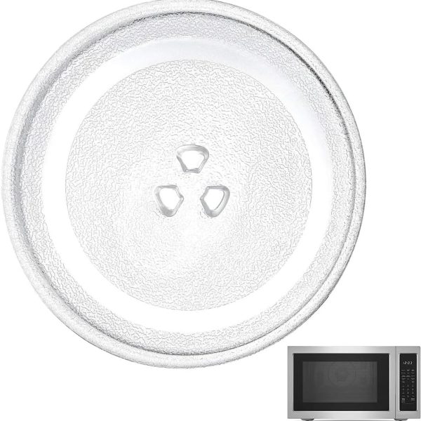 Goodern 31.5 CM Replacement Microwave Glass Plate Microwave Turntable Tray,Microwave Plate Parts Durable Microwave Tray,Replacement Microwave Glass Turntable for GE,Samsung,Magic Chef,Dishwasher Safe