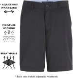 ⁦Tommy Hilfiger Boys Performance Golf Shorts, Breathable, Kids School Uniform Clothes⁩ - الصورة ⁦3⁩
