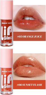 ⁦Moisturizing Gloss Stain Lip Oil, Transparent Lip Balm Care Stick Nourishing Repairing Non-sticky, Moisture&Lighten Lip Lines⁩ - الصورة ⁦4⁩