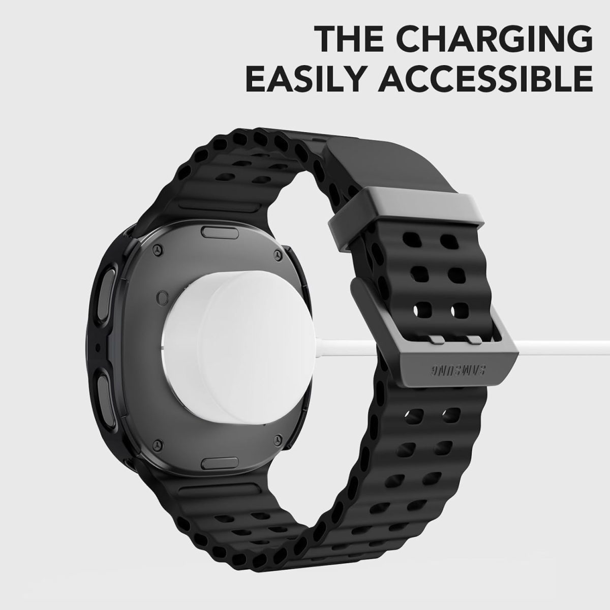 ⁦Galaxy Watch 8 Screen Protector, Samsung Watch 8 Case, Tempered Glass Cover with Hard Bumper for Scratch Protection and Full Display Safety, Compatible with 40mm Smartwatch, 2pk⁩ - الصورة ⁦7⁩
