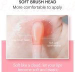 ⁦Sea-Maid Plumping Lip Gloss, Hydrating Lip Gloss Tinted Lip Balm, Big Brush Head Glitter Shine, Long Lasting Nourishing Non-sticky Fresh Texture, Black⁩ - الصورة ⁦6⁩