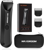 Body Hair Trimmer for Men,MAXGROOM Waterproof Pubic Hair Trimmer, Replaceable Ceramic Blade Heads Ball Trimmer/Shaver