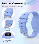 ⁦MoKo 3 Pack Silicone Replacement Bands Adjustable Smart Watch Band for Kids Compatible with Garmin Vivofit JR 3⁩ - الصورة ⁦4⁩