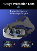 ⁦Azonee VR Headset Phone Within 4.7-7.2inch Display Screen Universal Virtual Reality Goggles Soft Comfortable Updated 3D Glasses Compatible for iPhone Android Wearable VR Set for Kids Adults⁩ - الصورة ⁦5⁩