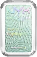 NYX Professional Makeup Buttermelt Highlighter, Powder Highlighter, 12 HR Wear, Fade & Transfer Resistant, Butta Mint