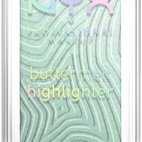 NYX Professional Makeup Buttermelt Highlighter, Powder Highlighter, 12 HR Wear, Fade & Transfer Resistant, Butta Mint