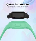 ⁦MoKo 3 Pack Silicone Replacement Bands Adjustable Smart Watch Band for Kids Compatible with Garmin Vivofit JR 3⁩ - الصورة ⁦7⁩