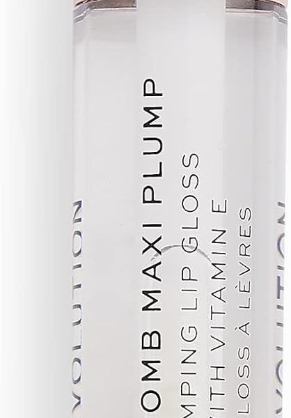 Makeup Revolution Pout Bomb Maxi Plump Lip Gloss, Lip Plumper Gloss To Increase Lip Volume, Contains Vitamin E, Glaze