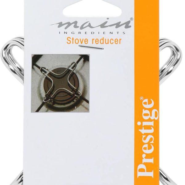 Prestige Metal Stove Reducer | Absorbs and Diffuses Heat Evenly |Durable & Easy to Clean- Silver