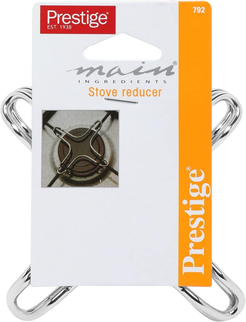 Prestige Metal Stove Reducer | Absorbs and Diffuses Heat Evenly |Durable & Easy to Clean- Silver