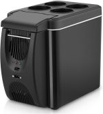 DDCVFREE Mini fridge Car Refrigerator Freezer Heater 6L Mini Car Freezer Cooler Warmer Portable Electric Fridge Icebox Travel Refrigerator