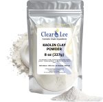 ClearLee Kaolin Clay Cosmetic Grade Powder - 100% Pure Natural Powder - Great For Skin Detox, Rejuvenation, and More - Heal Damaged Skin - DIY Clay Face Mask (8 oz)