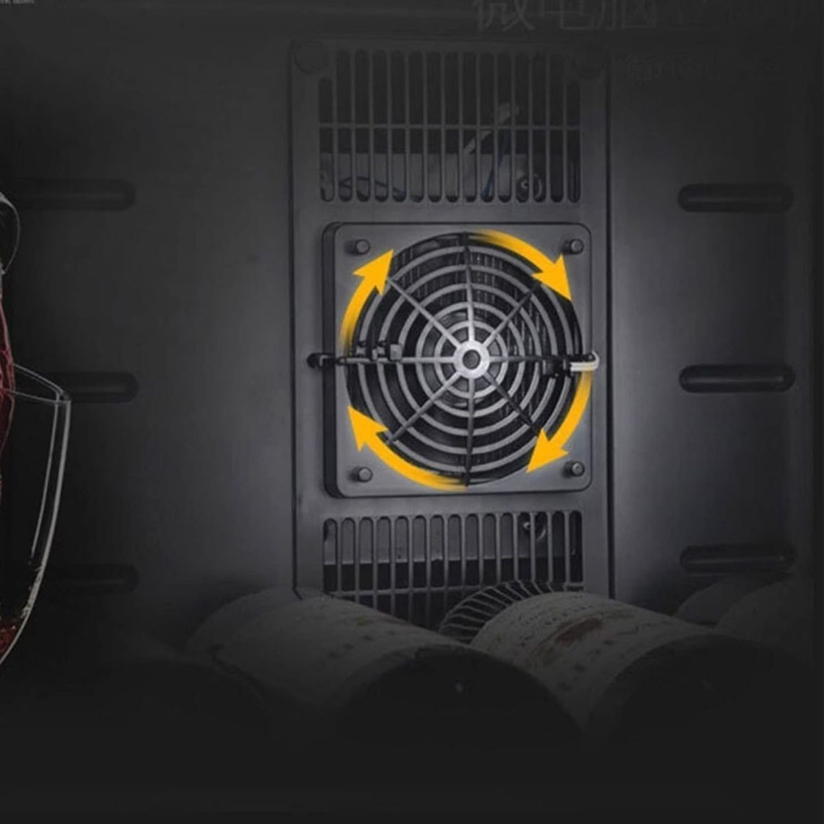 ⁦Avcbno Wine cooler Household Electronic Red Wine Fridge Wine Rack Constant Temperature Tea Cabinet Bar Fridge⁩ - الصورة ⁦4⁩