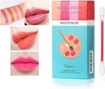 ⁦KASTWAVE Cotton Swab Tattoo Lipstick - Waterproof Non-Stick Lip Tint, Long Lasting Matte Lip Gloss (Multicolor, 20Pcs)⁩ - الصورة ⁦2⁩