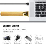 ⁦Joyzzz Hair Trimmer, Hair Clippers for Men, Low Noise Cordless T-Blade Electric Hair Clippers, Metal Body Cutting Grooming Beard Shaver Barbershop Professional, USB Rechargeable⁩ - الصورة ⁦4⁩