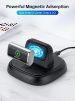 ⁦LVFAN for Fitbit Charge 6/Charge 5/Luxe Charger, Charging Cable Replacement Accessories with Reset Button, Smart Watch Fast Charging Station, Magnetic Charger Stand Dock for Fitbit Charge 6/5&Luxe⁩ - الصورة ⁦2⁩