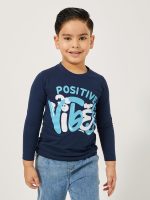 ⁦Styli Boys Graphic Print Round Neck T-Shirt⁩ - الصورة ⁦2⁩
