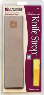 ⁦Flexcut PW14 Knife Strop, with 1 Ounce Bar of Flexcut Gold Polishing Compound, 8 X 2 Inch Leather Surface⁩ - الصورة ⁦2⁩