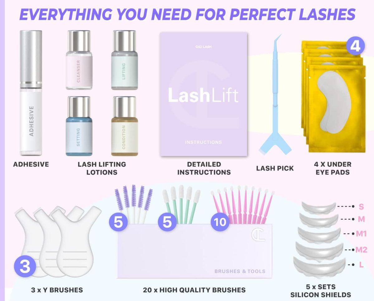 ⁦CICI Lash Lift Kit with Keratin Conditioning | Instant Professional Perming, Lifting & Curling for Eyelashes | Long Lasting Salon Results | Includes Lifting Glue, Supplies and Instructions⁩ - الصورة ⁦4⁩