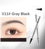 ⁦L&Wen Eyebrow Pen with Micro-Fork Tip, 2 Tip Microblade Eyebrow Pen, Waterproof Smudgeproof Long Lasting Brow Contouring Pencil, Create Natural Brows (Grey/Black)⁩ - الصورة ⁦2⁩