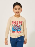 ⁦Styli Boys Graphic Print Round Neck T-Shirt⁩ - الصورة ⁦2⁩