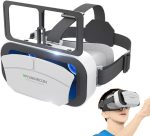 Azonee VR Headset Phone Within 4.7-7.2inch Display Screen Universal Virtual Reality Goggles Soft Comfortable Updated 3D Glasses Compatible for iPhone Android Wearable VR Set for Kids Adults
