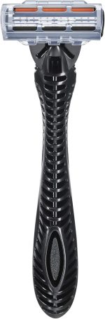 ⁦BIC Flex 3 Hybrid Shaver for Men with 5 Refill Blades, Triple-Blade Razor with Pivoting Head & Aloe Vera Strip for Smooth, Precise Shaving⁩ - الصورة ⁦5⁩