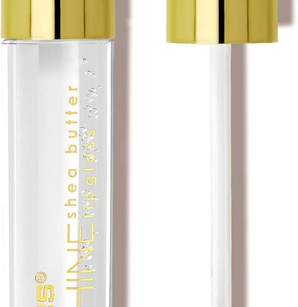 L.A. COLORS High Shine Shea Butter Lip Gloss, Clear, 0.14 Ounce