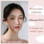 ⁦Produco [thebom] AegyoSal Eyeliner Under-Eye Enhancing Pencil Highlighter Eye Makeup (2set) (Volume Beige + Shadow Brown)⁩ - الصورة ⁦8⁩
