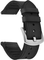 Fullmosa 20mm/22mm Watch Strap, Leather and Meex Smart Watch Strap Compatible with Amazfit/Huawei/Casio/Fossil, for Men and Women
