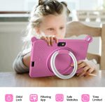 ⁦7 inch Kids Tablet, Quad Core Android 12 2GB 32GB, Parental Control, Eye Protection, Shockproof Case, Dual Camera, WiFi, Bluetooth, Learning Tablet for Kids - K2 (Pink)⁩ - الصورة ⁦7⁩